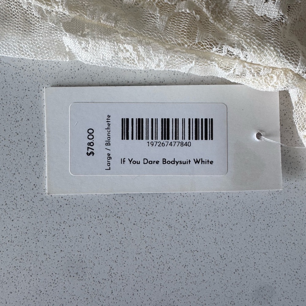 Free People Lace Bodysuit in Cream - Picture 11 of 16